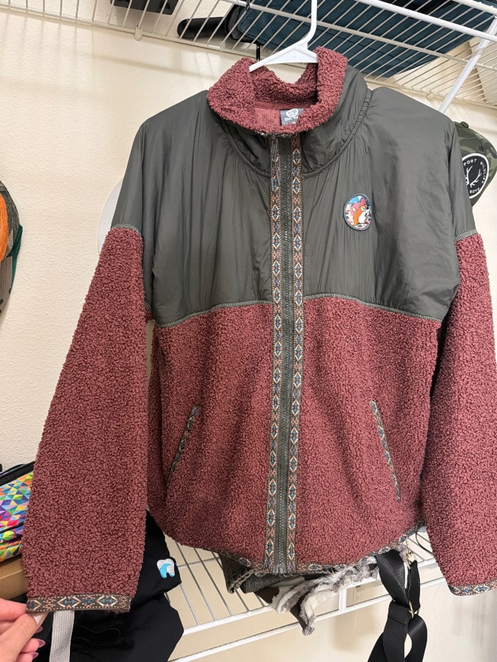 Buc-Ee's Logo Jacket- Tribal Teddy